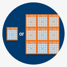 A Single Bingo Card And A Book Of 9 Bingo Cards - Circle, HD Png Download, Transparent PNG