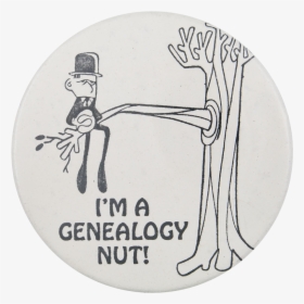 I M A Genealogy Nut Social Lubricators Button Museum - Cartoon, HD Png Download, Transparent PNG