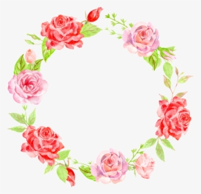 Fresh Flower Vine Head Decoration Vector - Garden Roses, HD Png Download, Transparent PNG