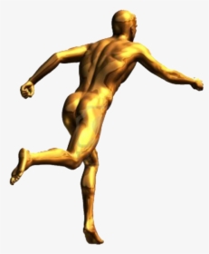 Adam Spre Mântuire ,3d Spate - Golden Running Man Vector, HD Png Download, Transparent PNG