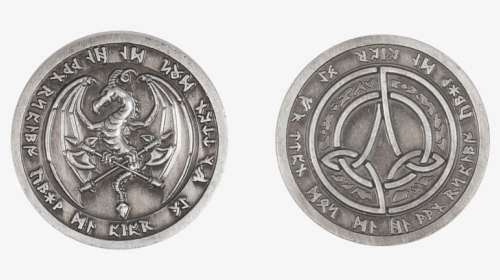 Set Of 10 Silver Fire Larp Coins - Illustration, HD Png Download, Transparent PNG