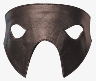 Genuine Real Black Leather Eye Mask - Face Mask, HD Png Download, Transparent PNG