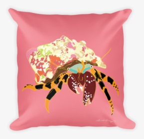 Painted Hermit Crab Pillow - Pillow, HD Png Download, Transparent PNG