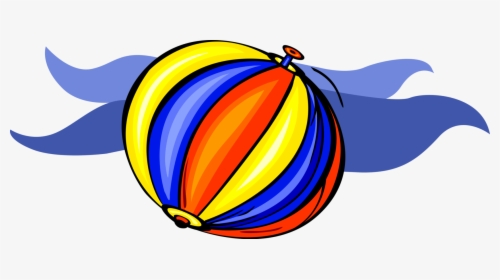 Vector Illustration Of Inflatable Beach Ball With Ocean, HD Png Download, Transparent PNG