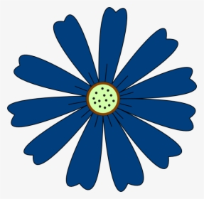 Transparent Blue Flower Border Png - Flower Clipart From Top, Png Download, Transparent PNG