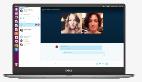 Skype Finally Arrives On Linux Again - Skype For Linux Screen, HD Png Download, Transparent PNG