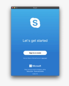 Skype Get Started Screen - Login Design In Android, HD Png Download, Transparent PNG