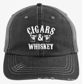Cigars And Whiskey Trucker Cap Hats - Baseball Cap, HD Png Download, Transparent PNG