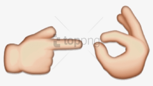 Boi Hand Emoji Png -download Images Background Toppng - Emoji Finger, Transparent Png, Transparent PNG