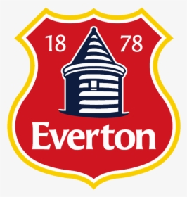 Red Everton Crest Badge Logo - Everton, HD Png Download, Transparent PNG