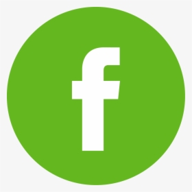 Facebook Logo Button - Round Green Facebook Logo, HD Png Download, Transparent PNG