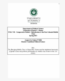 University Of Hawaii At Manoa, HD Png Download, Transparent PNG