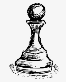 #ajedrez #pawn - Chess Pieces Png Draw, Transparent Png, Transparent PNG