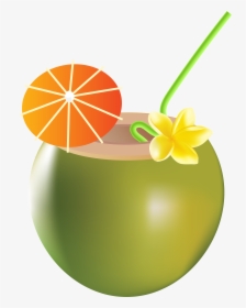 Transparent Tropical Drink Clipart - Summer Drink Clipart, HD Png Download, Transparent PNG