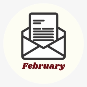 Feb Button - Open Envelope Icon, HD Png Download, Transparent PNG