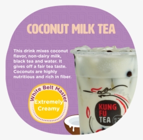 Coconut Milk Tea Back - Frappé Coffee, HD Png Download, Transparent PNG