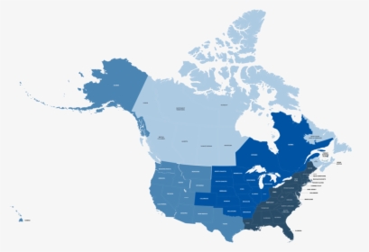 North American Map - Map Of Canada, HD Png Download, Transparent PNG
