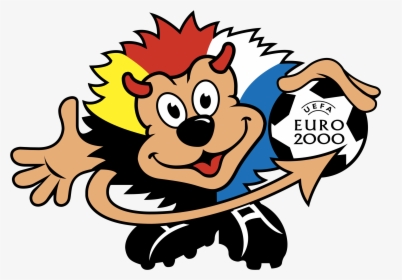 Football Mascot Logo Png Transparent - Uefa Euro 2000 Mascot, Png Download, Transparent PNG