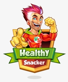 Snack Logo Design - Healthy Mascot, HD Png Download, Transparent PNG