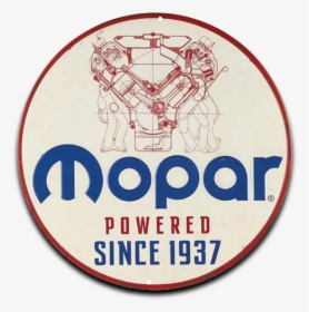 Mopar Powered Embossed Tin Sign, Size - Lacrosse, HD Png Download, Transparent PNG