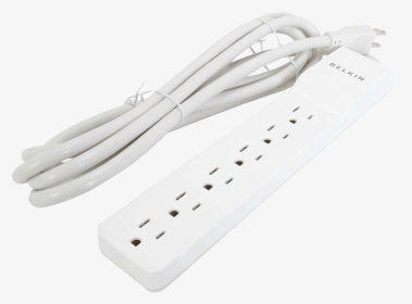 Be106000 10, 6 Outlets, 10 Ft Cord, 125v/15a, White, - Wire, HD Png Download, Transparent PNG