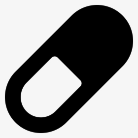 Two-color Pill - Clip Art Capsule Png, Transparent Png, Transparent PNG