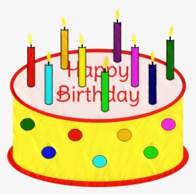 Birthday Cake Clip Art Candle Cupcake - Bing Clip Art Images Birthday, HD Png Download, Transparent PNG