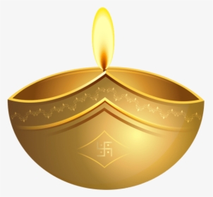 Download Diwali Gold Candle Clipart Png Photo - Diwali Diya Gif Png, Transparent Png, Transparent PNG