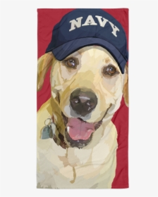 Lady Liberty The Yellow Lab With Army Hat - Labrador Army, HD Png Download, Transparent PNG
