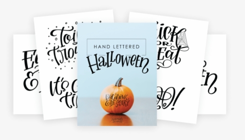 Hand Lettered Halloween Pumpkin Tracer Package Preview - Pumpkin, HD Png Download, Transparent PNG