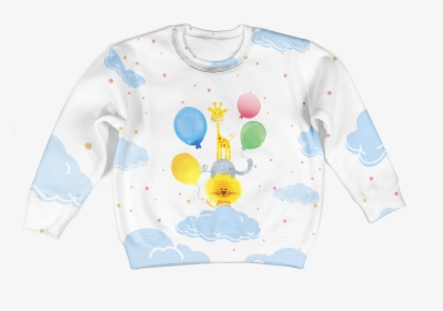 Gearhuman 3d Pets And Balloons On The Cloud Custom - Long-sleeved T-shirt, HD Png Download, Transparent PNG