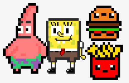Spongebob And Patrick , Png Download - Patrick Spongebob Pixel Art, Transparent Png, Transparent PNG