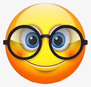 Emoji With Round Glasses, HD Png Download, Transparent PNG