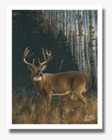 Moment Of Truth Print   Class Lazyload Lazyload Fade - Whitetail Deer Bow Hunting Painting, HD Png Download, Transparent PNG