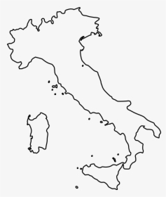 Blank Outline Of Italy, HD Png Download, Transparent PNG