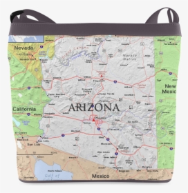 Arizona State Modern Map Crossbody Bags - Shoulder Bag, HD Png Download, Transparent PNG