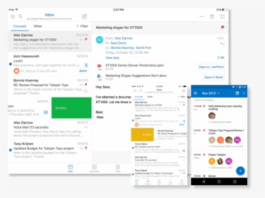 Microsoft Outlook Client For Desktop And Mobile - Outlook On Microsoft, HD Png Download, Transparent PNG