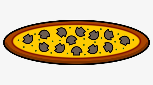 Food,text,symbol - Mushroom Pizza Clip Art, HD Png Download, Transparent PNG