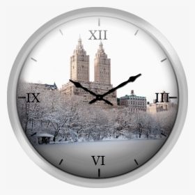 View Of The San Remo Building From Central Park Lake - Wall Clock, HD Png Download, Transparent PNG