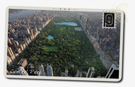 A Postcard Of An Aerial View Of Central Park In New - 紐約 中央 公園, HD Png Download, Transparent PNG