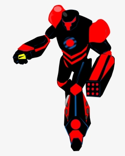 Robot, Red, Black, Transformer, Android, Robotics - Black And Red Robot, HD Png Download, Transparent PNG