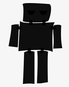 Robot, Android, Droid, Simple, Silhouette, Black, HD Png Download, Transparent PNG