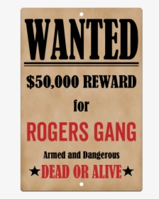 Wanted Poster, HD Png Download, Transparent PNG