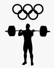 Transparent Weightlifting Clipart - Pole Vault Black And White, HD Png Download, Transparent PNG