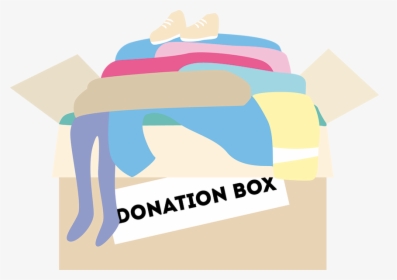 Donation Box With Clothes Vector, HD Png Download, Transparent PNG
