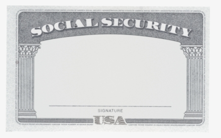 A Stolen Social Security Card - Social Security Card, HD Png Download, Transparent PNG