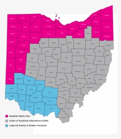 Wipa County Map - Ohio Precinct Map 2016, HD Png Download, Transparent PNG