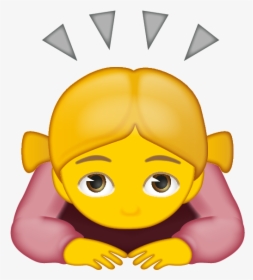 Woman Bowing Emoji, HD Png Download, Transparent PNG