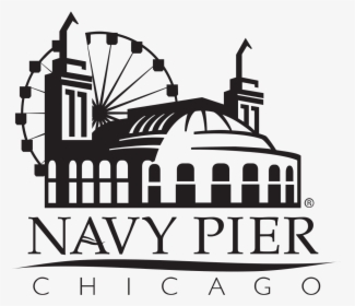 Wheel Clipart Outline - Navy Pier Chicago Logo, HD Png Download, Transparent PNG