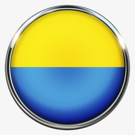 Флаг Украины В Круге, HD Png Download, Transparent PNG